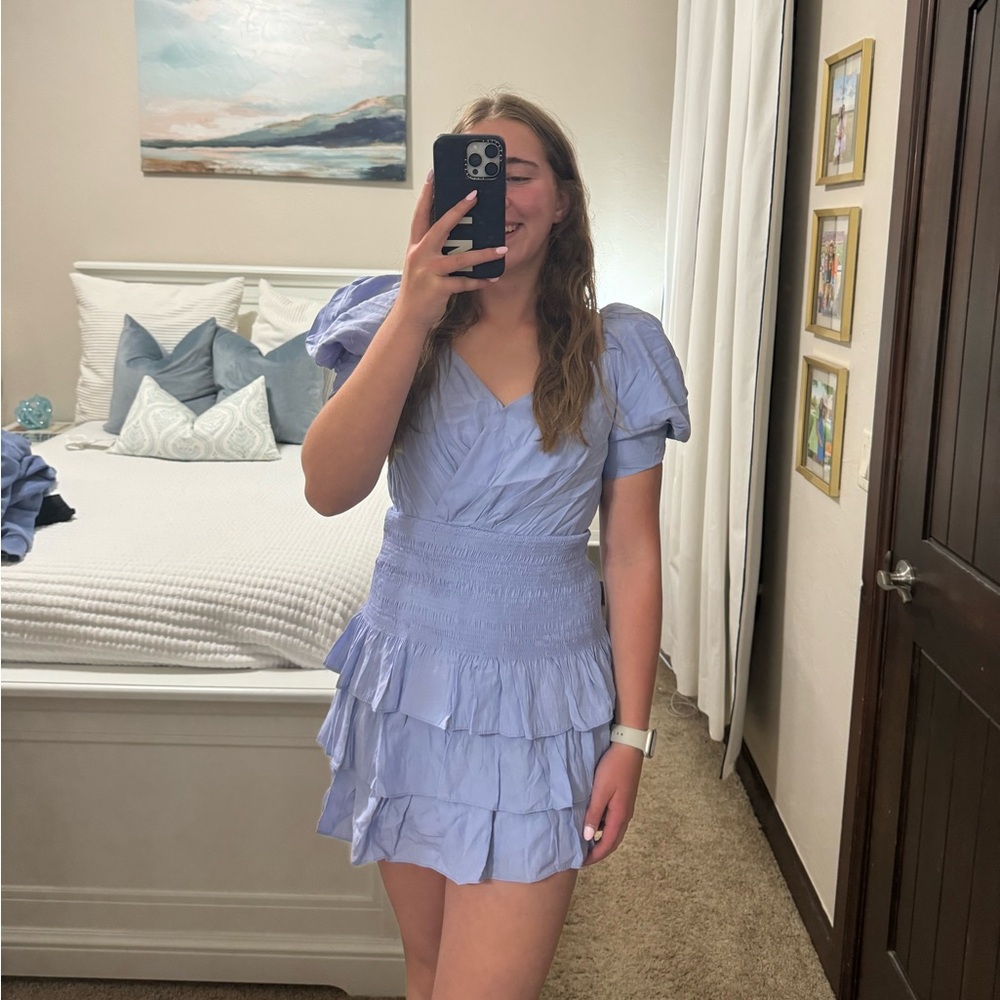 Blue Size Medium Mini Dress